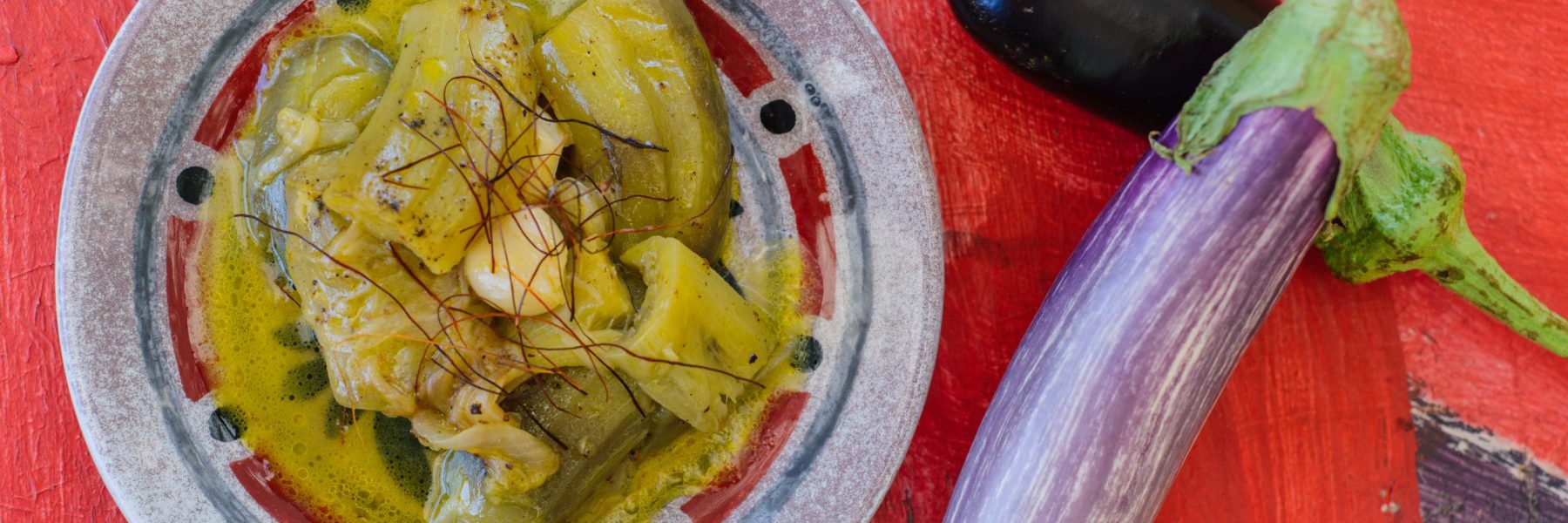 Turkish aubergines in olive oil